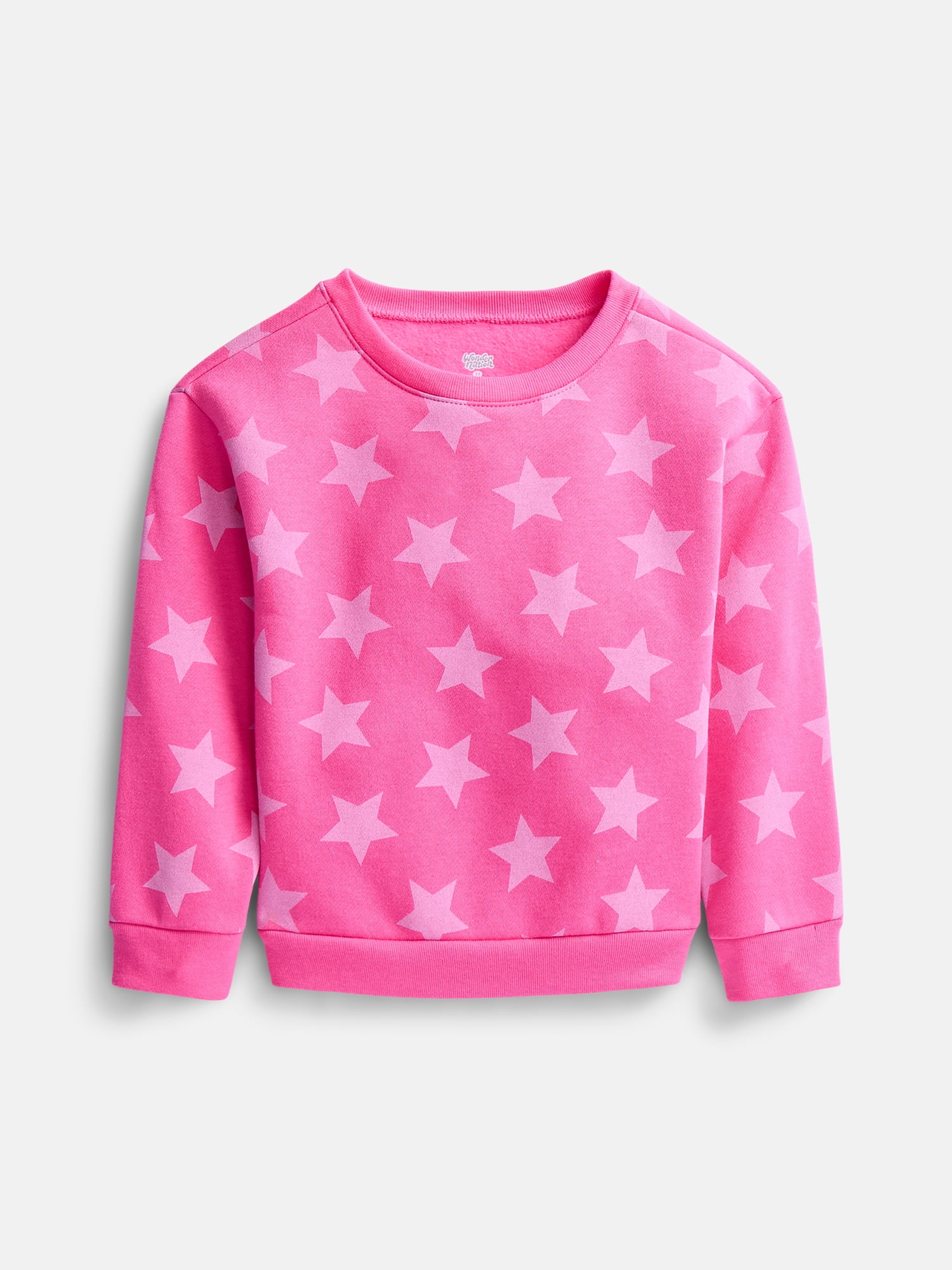 Wonder Nation Baby & Toddler Fleece Crewneck Sweatshirt, Sizes 6M-5T