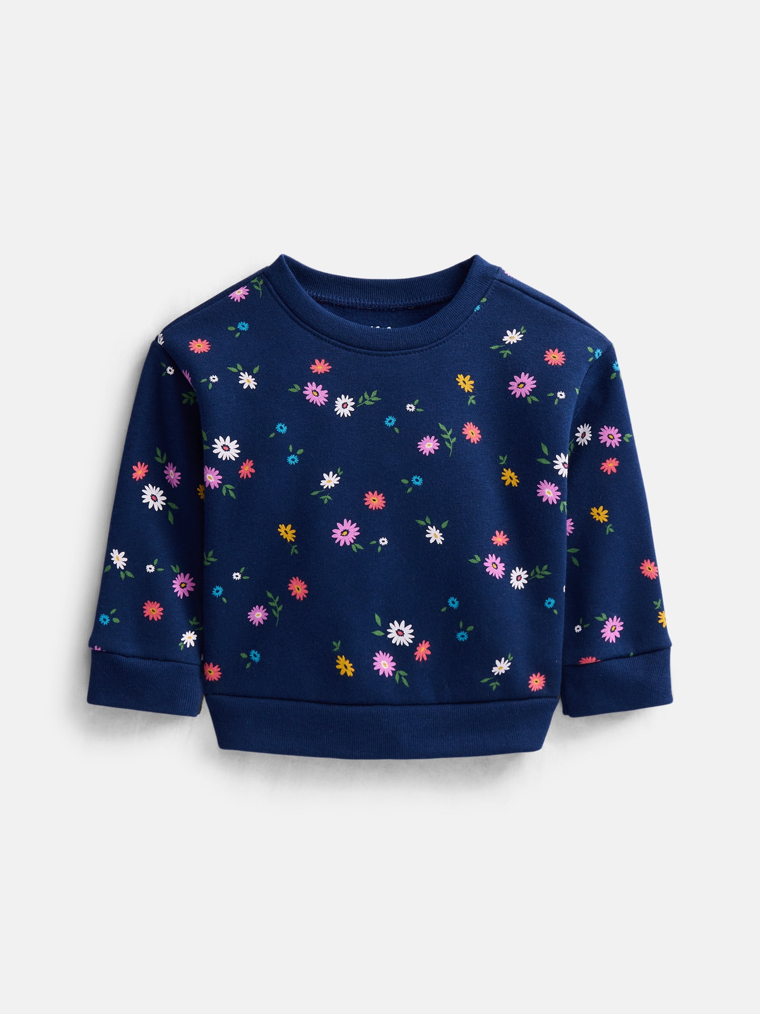 Wonder Nation Baby & Toddler Fleece Crewneck Sweatshirt, Sizes 6M-5T