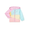 thumbnail image 1 of Wonder Nation Baby and Toddler Girl Lightweight Windbreaker Jacket, Sizes 12M-5T, 1 of 3