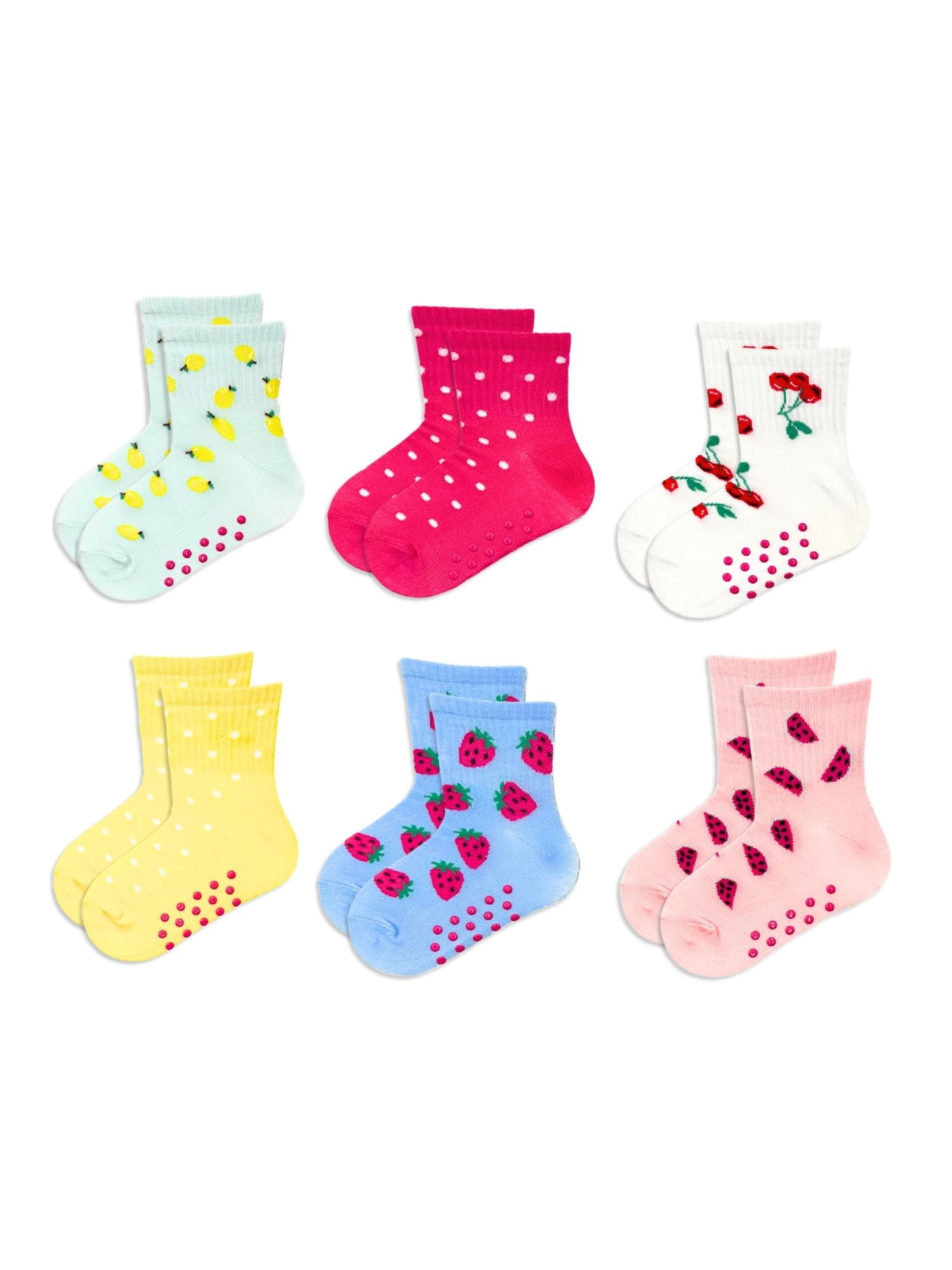 Wonder Nation Baby and Toddler Mid-Crew Socks, 6-Pack, Sizes 0M-5T
