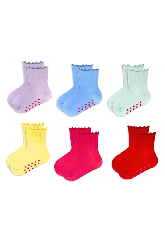 Baby and Toddler Mid-Crew Socks, 6-Pack, Sizes 0M-5T