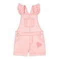 thumbnail image 1 of Wonder Nation Baby and Toddler Girl Ruffle Shortall, 12 Months-5T, 1 of 2