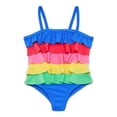 thumbnail image 1 of Wonder Nation Baby and Toddler Girls Tiered Ruffle One Piece Swimsuit, Sizes 12M-5T, 1 of 3