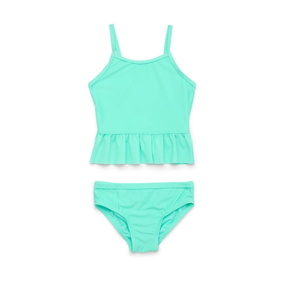 Wonder Nation Baby and Toddler Girl Tankini Swimsuit, 2-Piece, Sizes 12M-5T