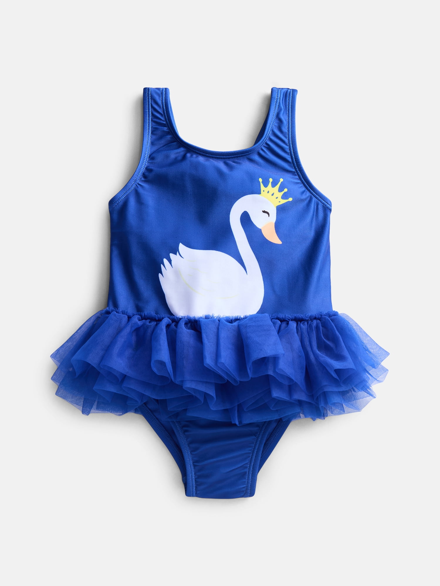 Wonder Nation Baby and Toddler Girls One Piece Tutu Swimsuit, Sizes 12M-5T