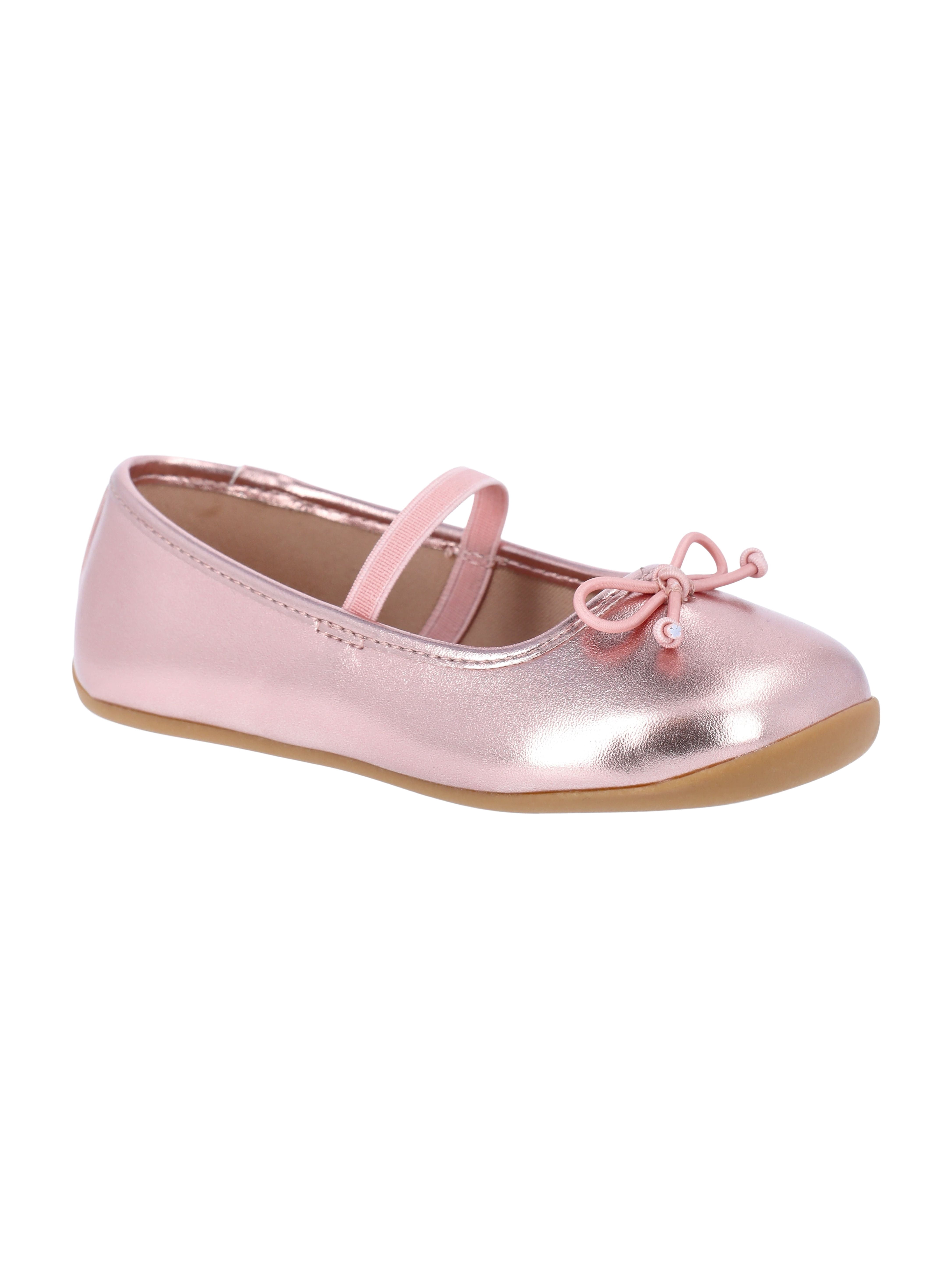 Wonder Nation Baby and Toddler Girls Bow Ballet Flat Dress Shoes