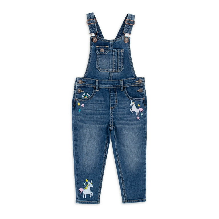 Girls hot sale overalls walmart