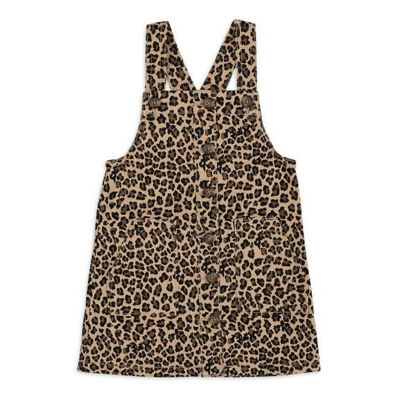 Wonder Nation Baby and Toddler Girls' Jumper Dress, Sizes 12 Months-5T
