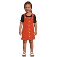 thumbnail image 1 of Wonder Nation Baby and Toddler Girls Jumper Dress, Sizes 12M - 5T, 1 of 5