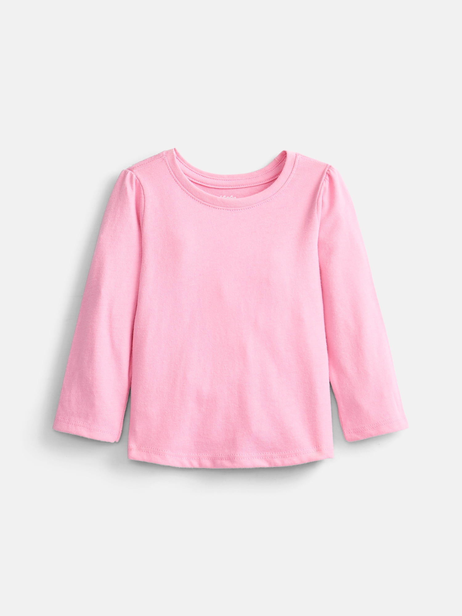 Wonder Nation Baby and Toddler Girls Graphic Tee with Long Puff Sleeves, Sizes 0M-5T