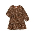 thumbnail image 1 of Wonder Nation Baby and Toddler Girls Long Sleeve Dress, Sizes 12M - 5T, 1 of 3
