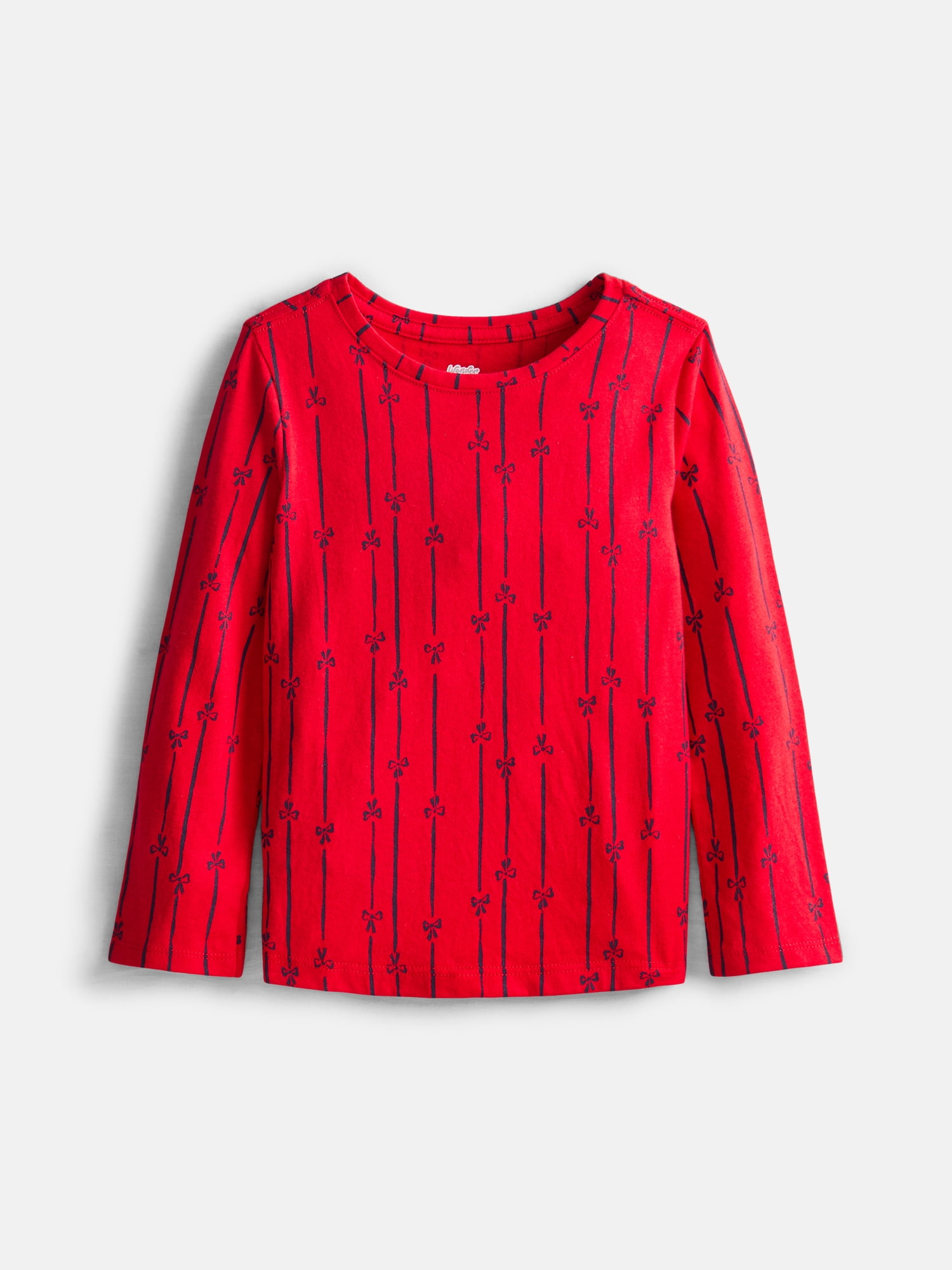 Wonder Nation Baby & Toddler Girls Tee with Long Sleeves, Sizes 0M-5T