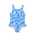 thumbnail image 1 of Wonder Nation Baby and Toddler Girls Print Ruffle One Piece Swimsuit with UPF50+, Sizes 12M-5T, 1 of 3