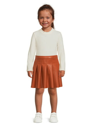 Tiered Snap Button Leather Skirt - Ready to Wear