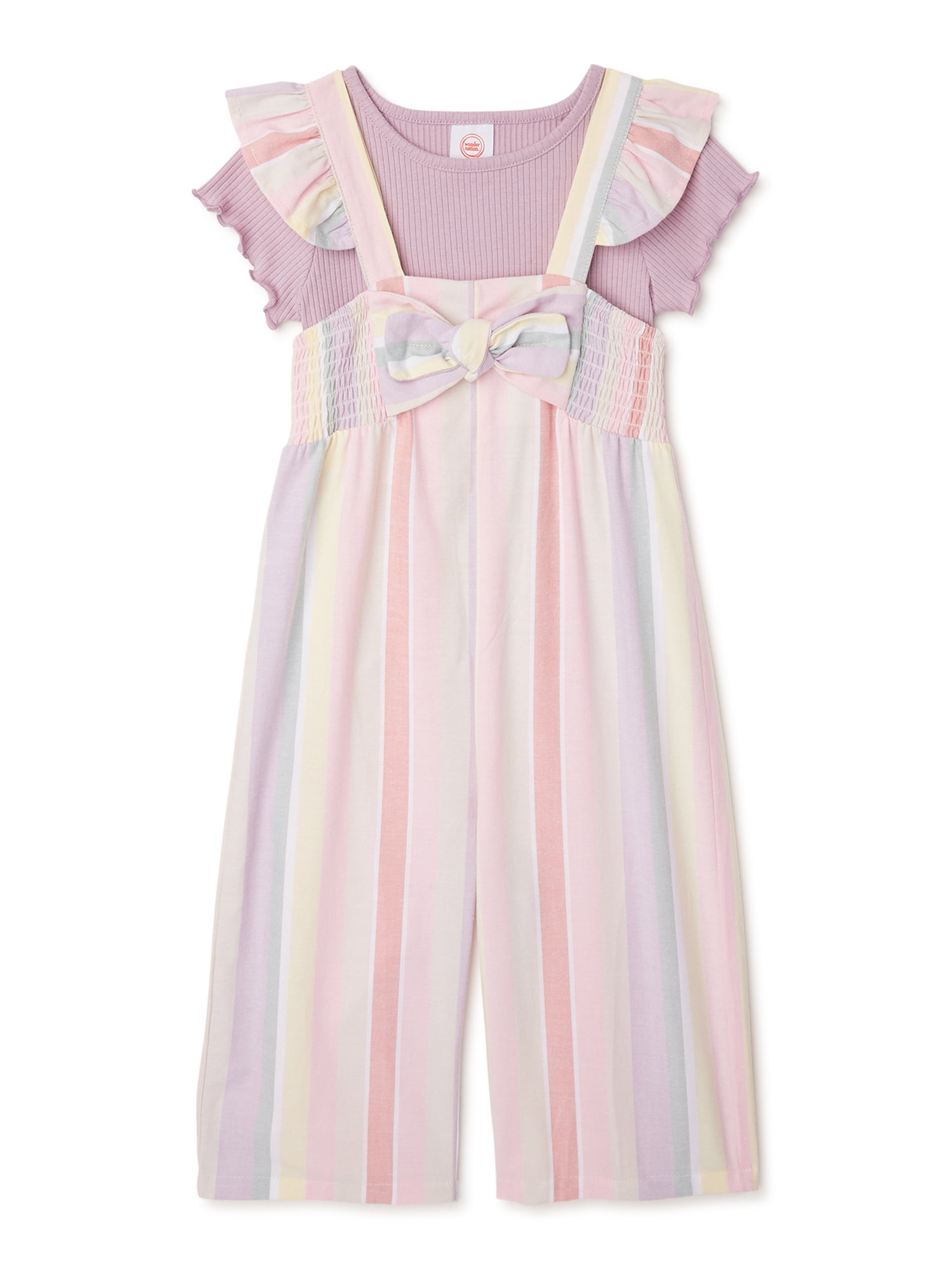 Newborn Light Pink Loose Sweater Romper - Wonder Nation