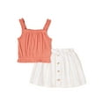 thumbnail image 1 of Wonder Nation Baby and Toddler Girls Skirt Set, 2-Piece, Sizes 12M-5T, 1 of 3