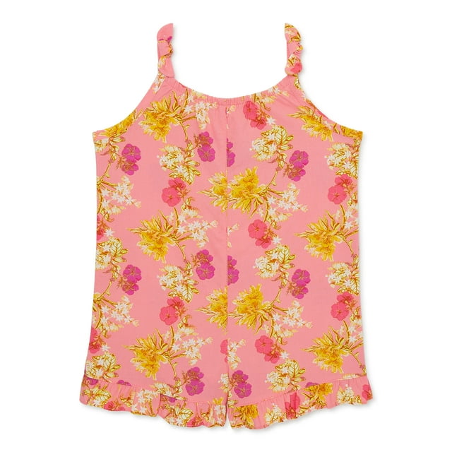 Wonder Nation Baby and Toddler Girls Sleeveless Romper, Sizes 12M-5T ...