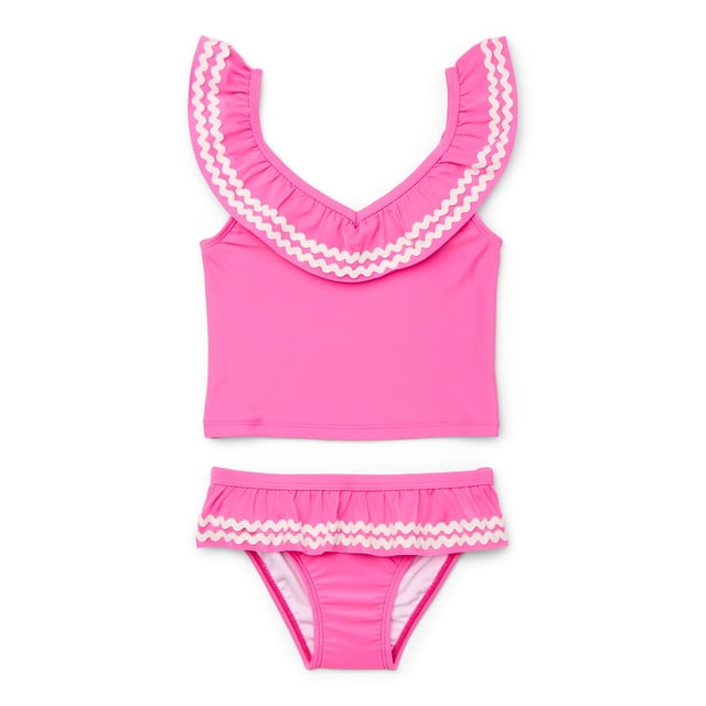 Toddler Girls Pop Palms Tankini Set