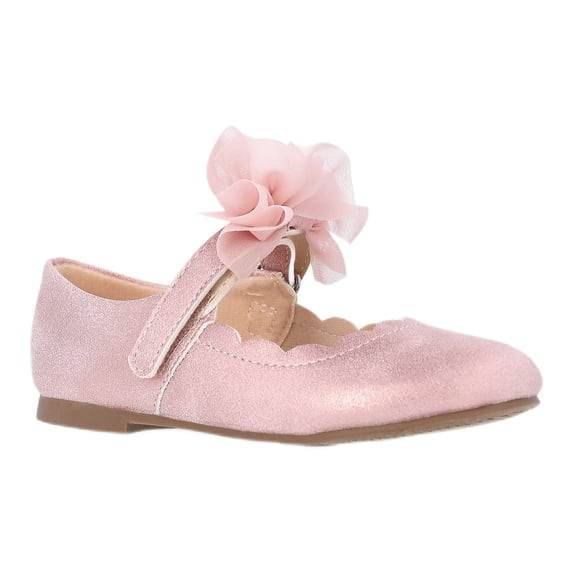 Wonder Nation Baby and Toddler Girls Tulle Bow Ballet Flats