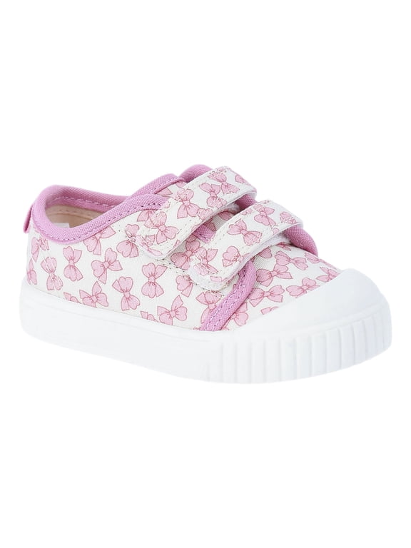 Baby Girls Two Strap Bump Toe Sneakers