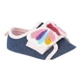 thumbnail image 1 of Wonder Nation Baby Girls Two Strap Bump Toe Sneakers, 1 of 5