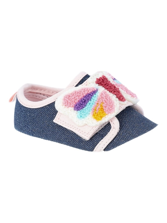 Baby Girls Two Strap Bump Toe Sneakers