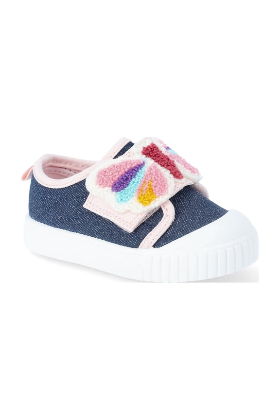 Baby and Toddler Girls Two Strap Bump Toe Sneakers
