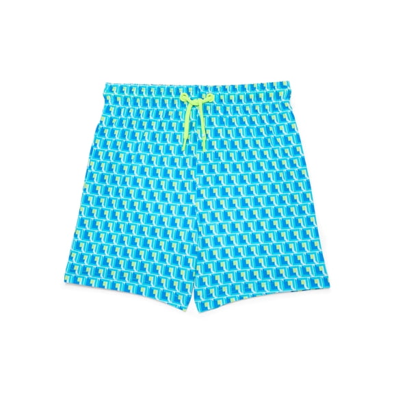 Wonder Nation Baby and Toddler Boys Quick Dry Swim Trunks with UPF 50, Sizes 12M-5T