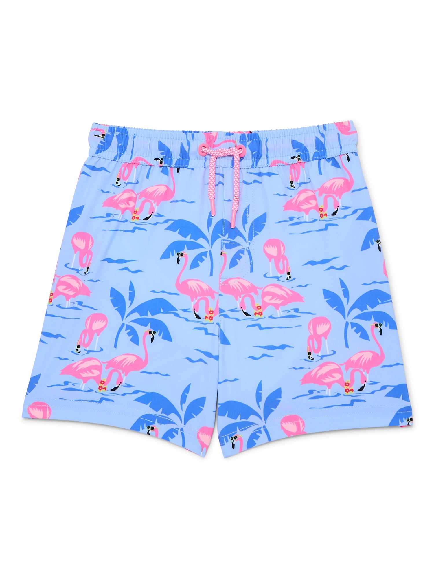 Wonder Nation Baby and Toddler Boys Quick Dry Swim Trunks with UPF 50, Sizes 12M-5T