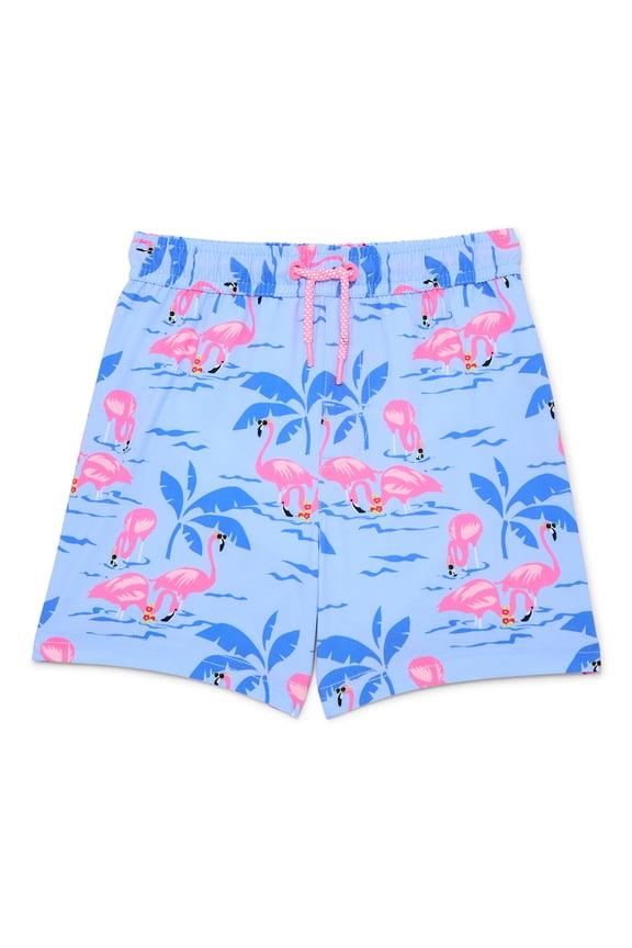 Baby and Toddler Boys Quick Dry Swim Trunks with UPF 50, Sizes 12M-5T