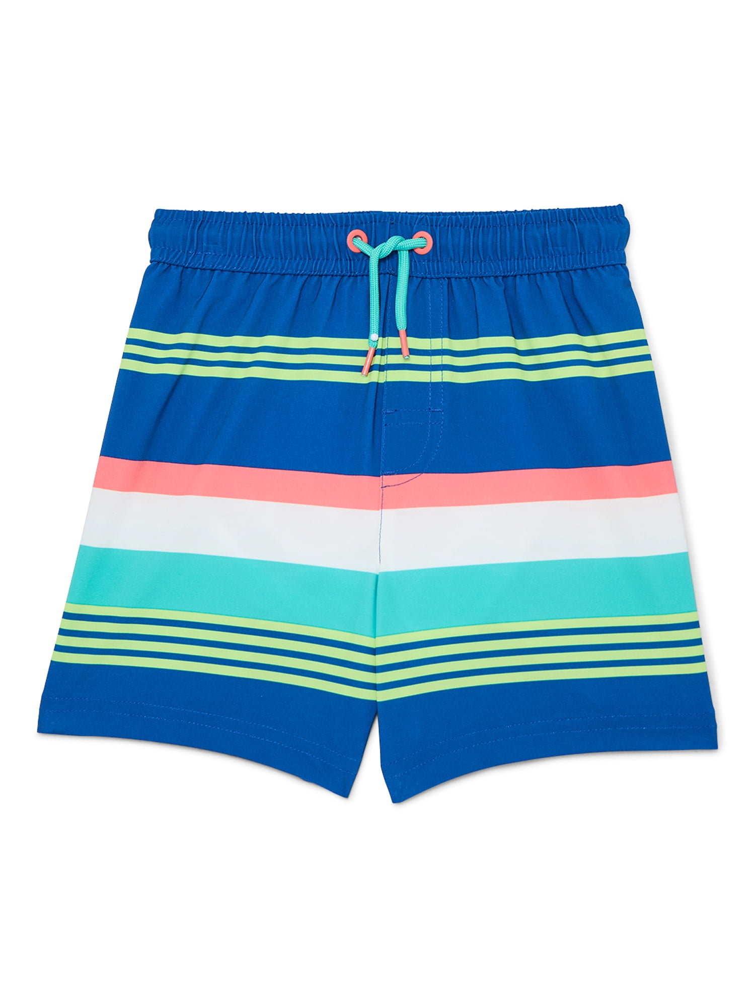 Wonder Nation Baby and Toddler Boys Quick Dry Swim Trunks with UPF 50, Sizes 12M-5T