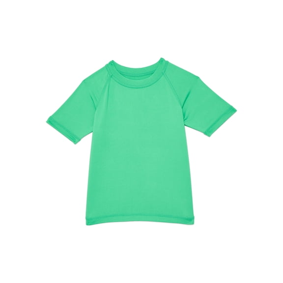 Wonder Nation Baby and Toddler Boys Rash Guard with Short Sleeves, Sizes 12M-5T