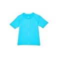 thumbnail image 1 of Wonder Nation Baby and Toddler Boys Zip Rash Guard with Short Sleeves, Sizes 12M-5T, 1 of 3