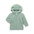 thumbnail image 1 of Wonder Nation Baby and Toddler Teddy Fleece Jacket with Hood, Sizes 12M-5T, 1 of 3