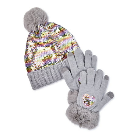 Wonder Nation Beanie and Glove Set, 2 Pieces, One Size Fits Most