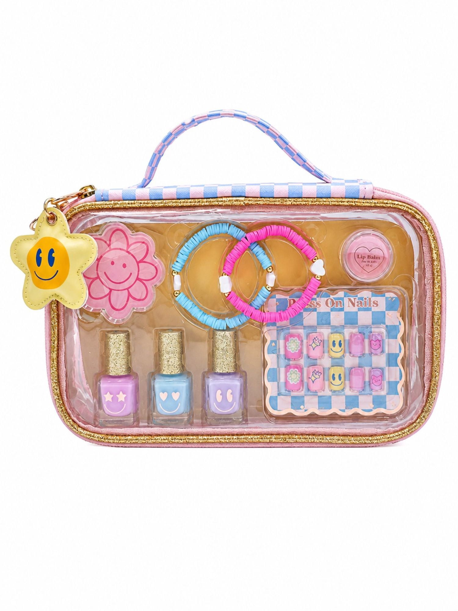 Wonder Nation Beauty Handbag Accessories Set, 9 Piece Set, Children 6 years and up