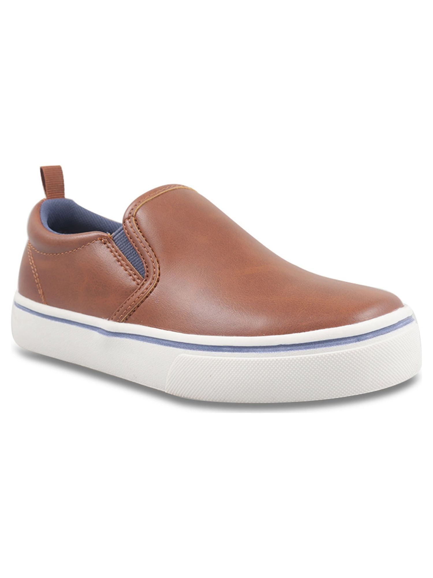 Wonder Nation Big Boys Faux Leather Slip-On