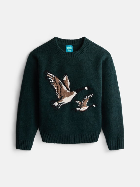Boys Graphic Sweater with Long Sleeves, Sizes 4-18
