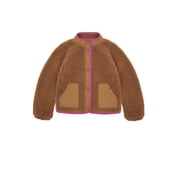Wonder Nation Big Girls Boucle Mixed Media Jacket, Sizes 4-18