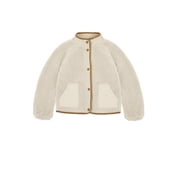 Wonder Nation Big Girls Boucle Mixed Media Jacket, Sizes 4-18