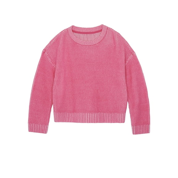 Wonder Nation Big Girls Rib Sweater, Sizes 4-18 & Plus