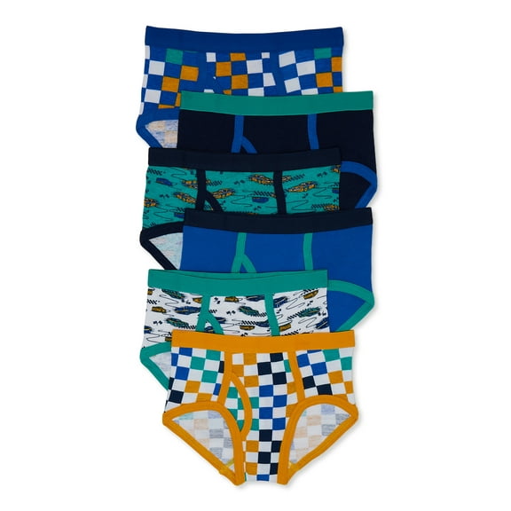 Wonder Nation Toddler Boys Brief Underwear, 6-Pack, Sizes 2T-5T