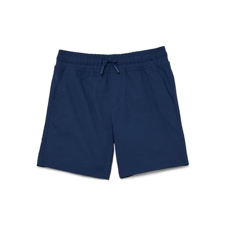 Wonder Nation Boys Everywhere Pull-On Shorts, Blue Cove, Sizes 4-18 & Husky
