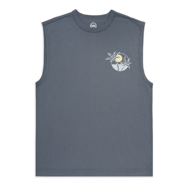 Wonder Nation Boy's Graphic Muscle Tank Top, Sizes 4-18 & Husky