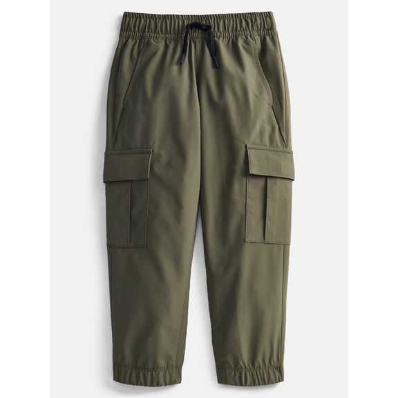 Wonder Nation Boys' Pique Cargo Jogger Pants, Sizes 4-18 & Husky