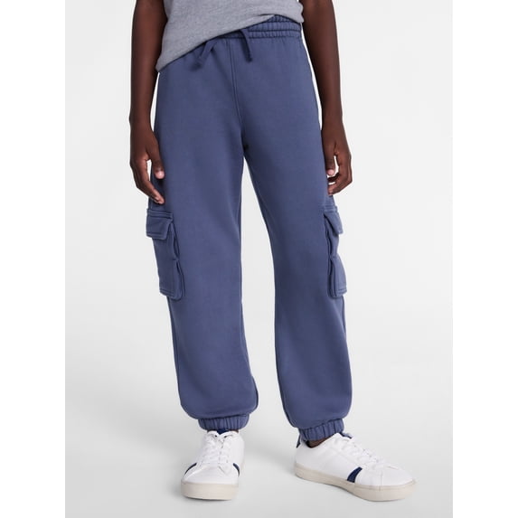 Wonder Nation Boys' Pique Cargo Jogger Pants, Sizes 4-18 & Husky