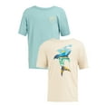 thumbnail image 1 of Wonder Nation Boy's Short Sleeve Elevated Graphic T-Shirt 2-Pack, Sizes 4-18, 1 of 16