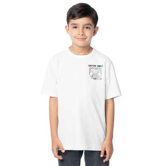 Wonder Nation Boys Short Sleeve Elevated Graphic T-Shirt, Sizes 4-18 & Husky