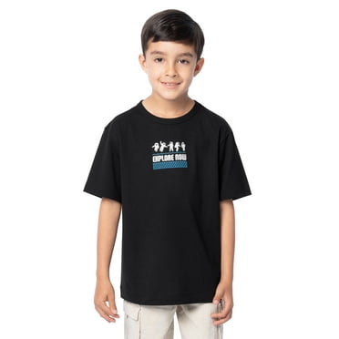 Wonder Nation Boys Short Sleeve Elevated Graphic T-Shirt, Sizes 4-18 & Husky
