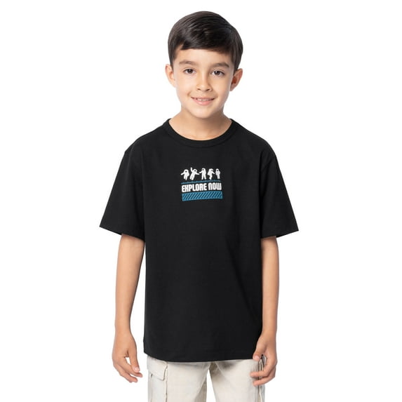 Wonder Nation Boys Short Sleeve Elevated Graphic T-Shirt, Sizes 4-18 & Husky